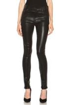 Citizens Of Humanity Rocket Viscose-blend Leatherette In Black