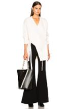 Proenza Schouler Wool Cashmere Wrap Cardigan In White