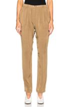 Lanvin Silk Trousers In Brown