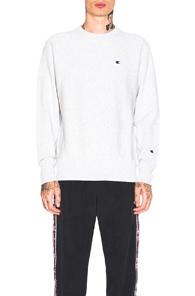 Champion Reverse Weave Crewneck Sweatshirt In Gray