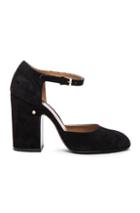 Laurence Dacade Suede Mindy Heels In Black