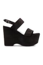 Saint Laurent Candy Flatform Textured Velour Studded Sandals In Black