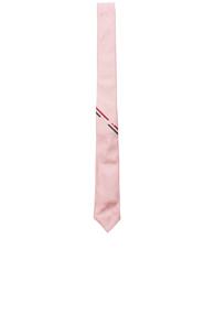 Thom Browne Classic Hector Stripe Tie In Pink