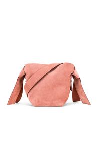 Acne Studios Musubi Mini Suede Bag In Pink