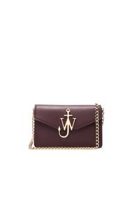 J.w. Anderson Logo Chain Bag In Purple
