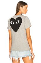 Comme Des Garcons Play Logo In Gray