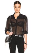 Atm Anthony Thomas Melillo Gathered Yoke Top In Black