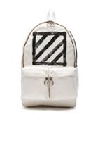 Off-white Diagonals Backpack In White,stripes