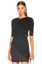 Dion Lee Twist Body Tee In Black