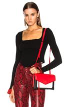 Esteban Cortazar Corset Knit Top In Black,red