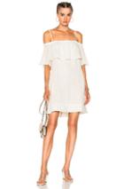 Raquel Allegra For Fwrd Cotton Gauze Mini Dress In White