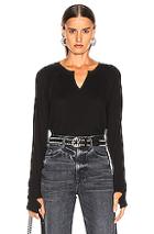 The Range Stark Waffle Sweater In Black