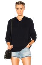 James Perse Cashmere Oversize Hoodie In Blue