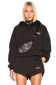 T By Alexander Wang Washed Hoodie In Black