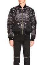 Givenchy Printed Bomber Jacket In Black