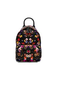 Givenchy Nano Night Pansies Nylon Backpack In Black,floral