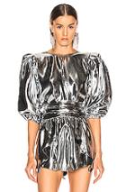 Isabel Marant Kyama Top In Metallic