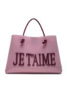 Alberta Ferretti Je Taime Small Tote In Pink,purple