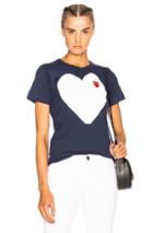 Comme Des Garcons Play Tee In Blue
