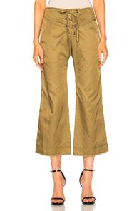 Marissa Webb Parker Cropped Pant In Green