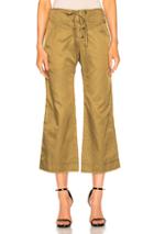 Marissa Webb Parker Cropped Pant In Green