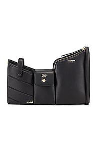 Fendi Mini Three Pocket Crossbody Bag In Black