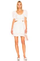 Jonathan Simkhai Lace Cut Out Mini Dress In White