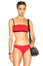 T By Alexander Wang Bandeau Bikini Top In Red