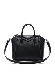 Givenchy Small Embroidered Frame Antigona In Black