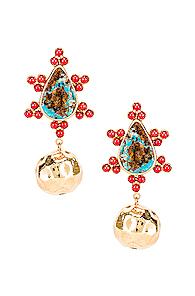 Christie Nicolaides Torres Earrings In Blue,red