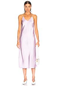 Helmut Lang Slip Dress In Purple