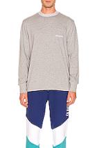 Aime Leon Dore Ribbed Collar Sweatshirt In Gray