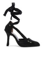 Castaner X Manolo Blahnik Satin By Night Espadrille Heels In Black