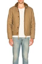 Kolor Beacon Sheep Shearling Collar Jacket In Neutrals