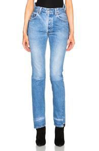 Vetements Season 2 Hi Waisted Jean In Blue