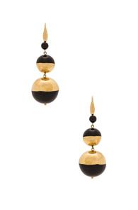 Isabel Marant Peace On Earth Earrings In Metallics,black