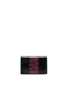 Saint Laurent Toy Kate Snakeskin Monogramme Strap Wallet Bag In Black,animal Print