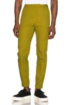 Kenzo Cotton & Linen Cargo Pants In Green