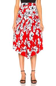 Marissa Webb Oliver Skirt In Floral,red,white