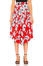 Marissa Webb Oliver Skirt In Floral,red,white