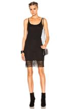 Raquel Allegra Slip Dress With Lace In Black