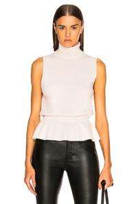 Veronica Beard Noor Turtleneck In White
