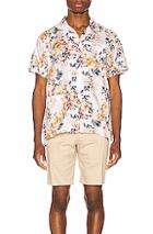 Engineered Garments Camp Shirt Botany Printed Lawn In Floral,white