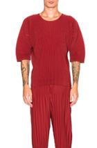 Issey Miyake Homme Plisse Shirt In Red