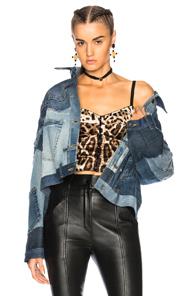 Dolce & Gabbana Denim Patchwork Jacket In Blue