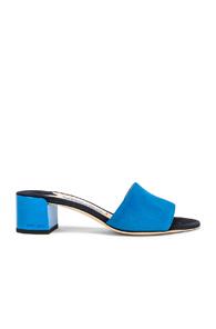 Jimmy Choo Suede Joni 40 Mule In Blue