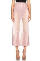 Jonathan Simkhai Tread Lace Inset Angel Skirt In Pink