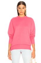 Victoria Beckham Oversized Cashmere Sweater In Pink
