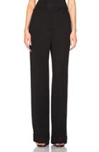 Maison Margiela Viscose Crepe Marocain Trousers In Black