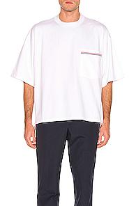 Thom Browne Oversized Pocket Tee In White
